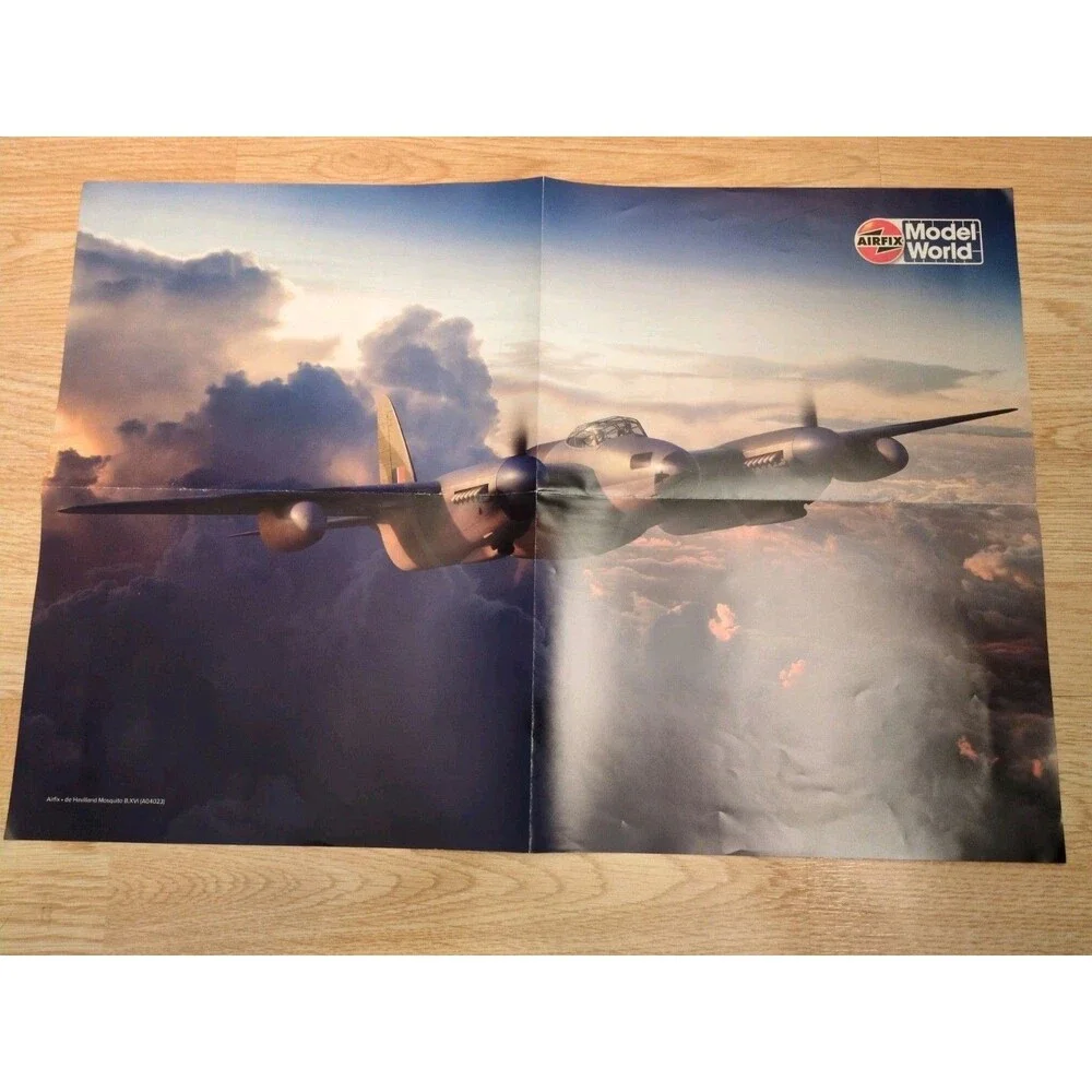 Airfix Model World Twin-Stage Merlin-Powered Mossies Double Sided Poster